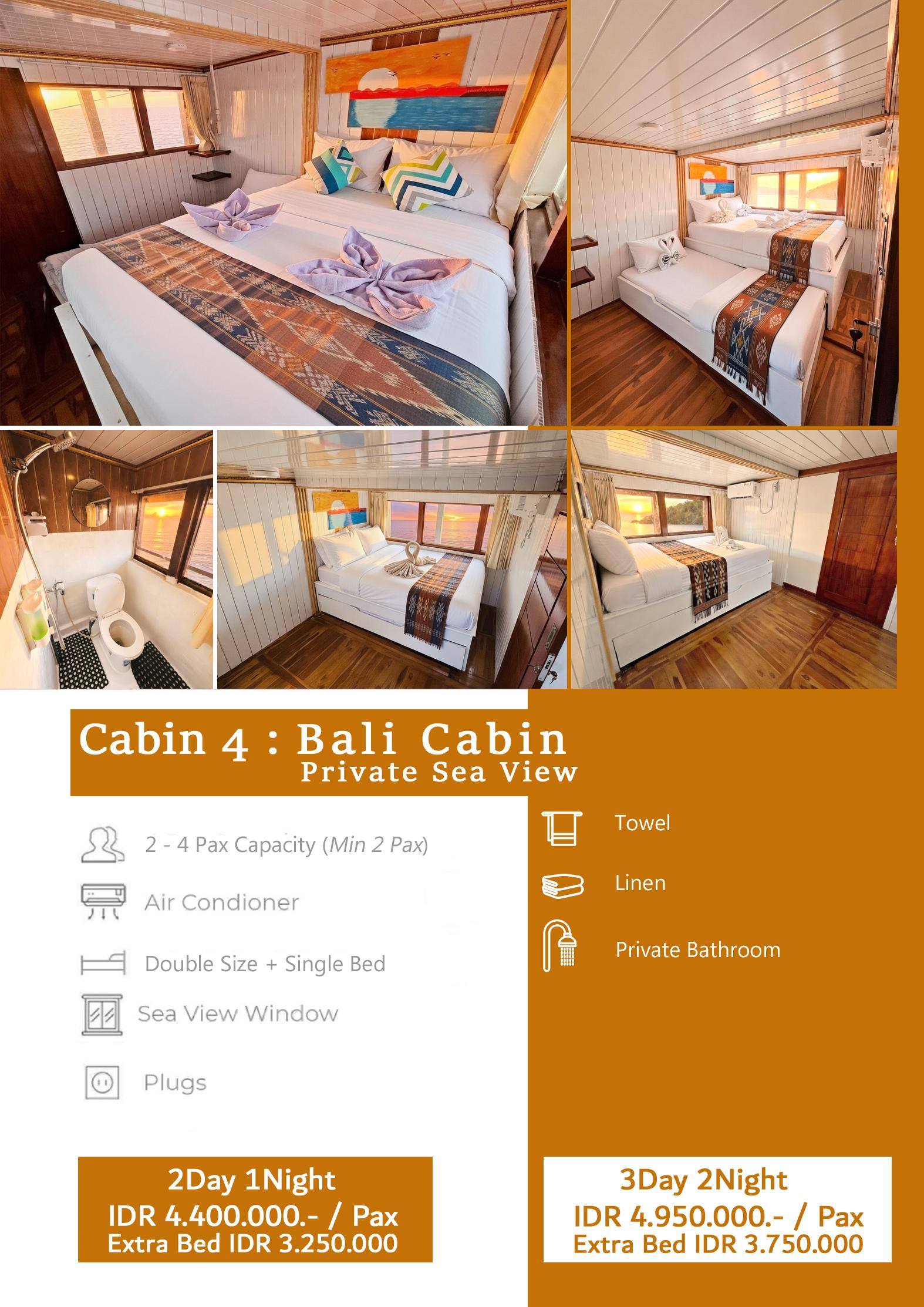 Bali Cabin - Private Sea View