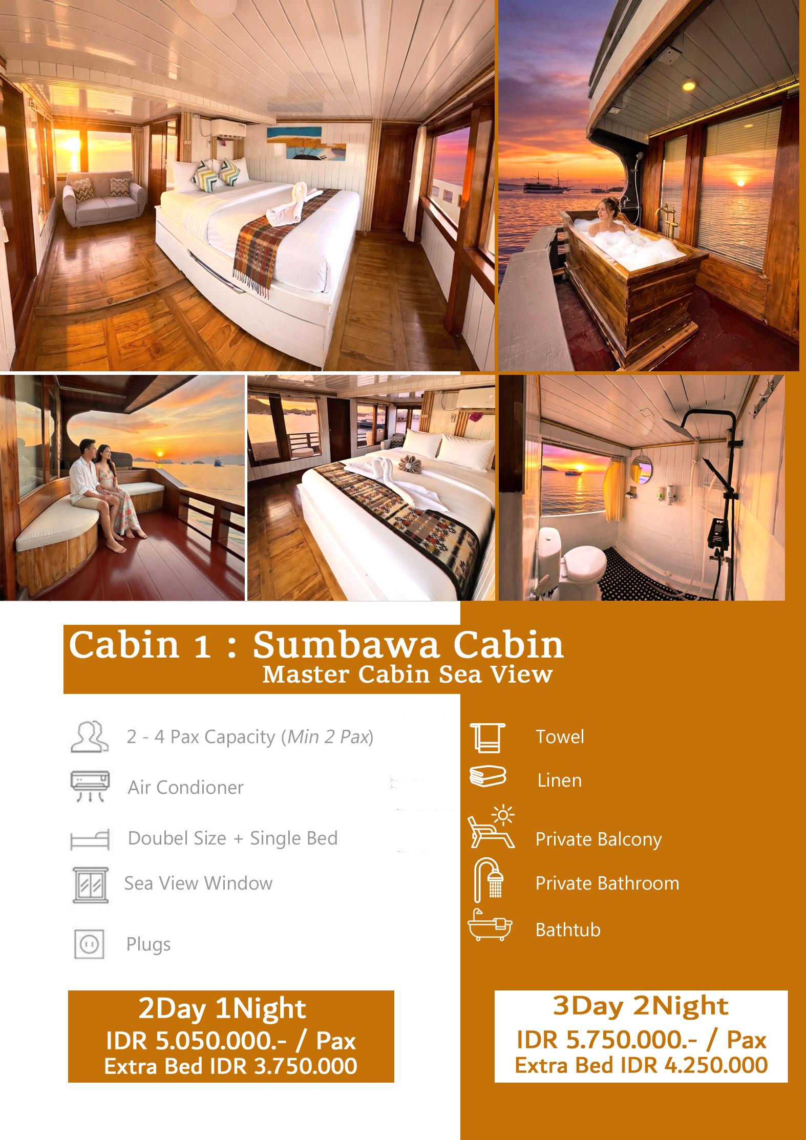 Sumbawa Cabin - Master Sea View